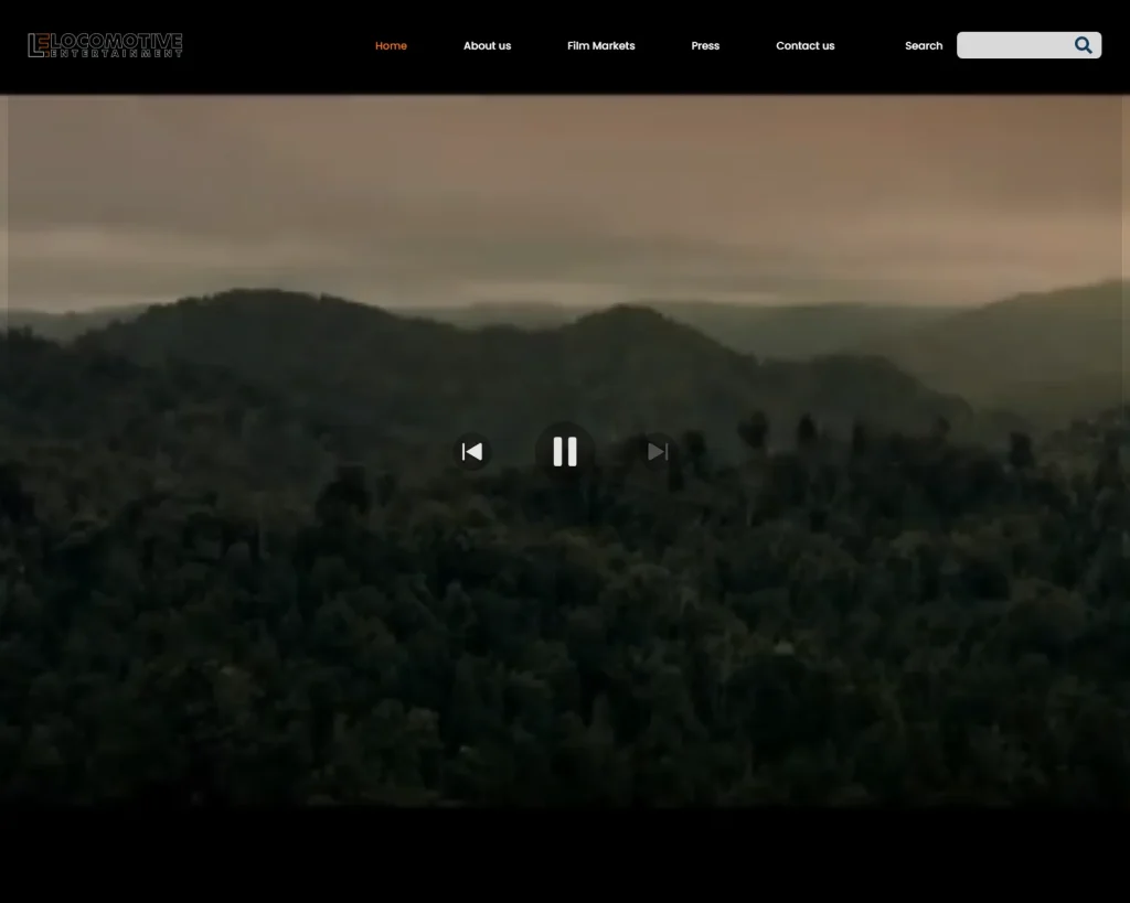 Locomotive Entertainment website homepage