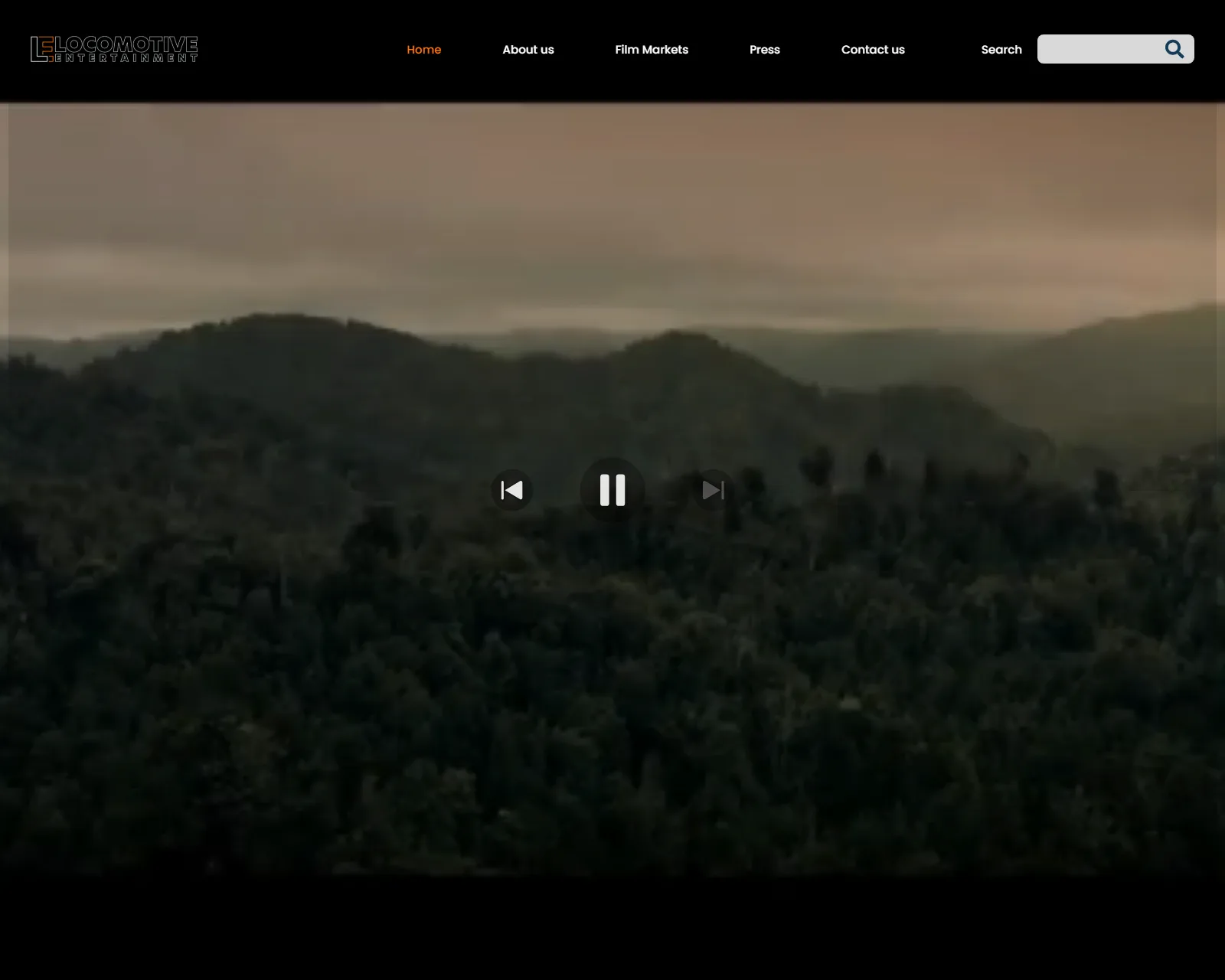 Locomotive Entertainment project desktop view